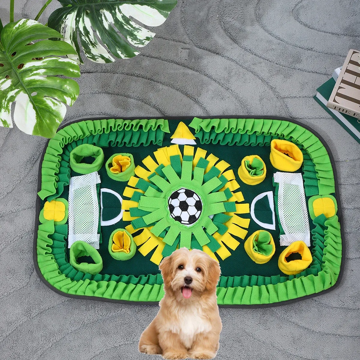 Ausstattung Hundeschnüffelmatte für kleine Hunde.Interaktives Hundespielzeug reduziert Langeweile.Premium-Futtermatte für langsames Essen, Geruchstr