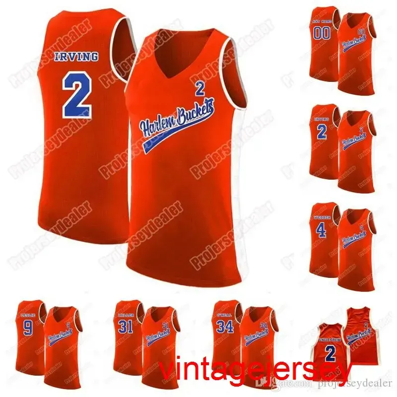 Młodzieżowa młodzież wujek Drew film Irving Webber Leslie Miller NCAA College Basketball Jersey