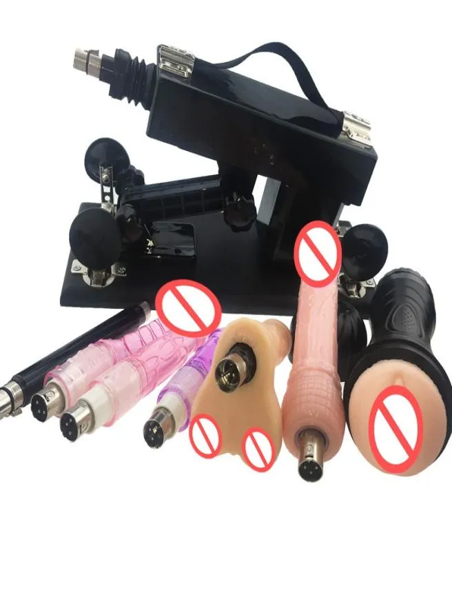 Newest Automatic Retractable Sex Machine Gun Love Gun with Vagina Cup and Anal Dildo Sex Machine for Women and Men5675874