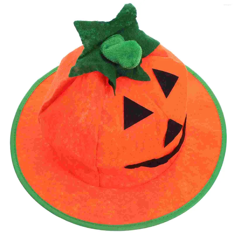 Berets Halloween Pumpkin Hat Bonnets Babies Stage Performance Make Show Prop Cap Velvet Baby