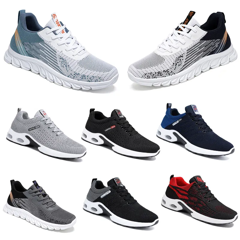 Neue Modelle Frühling Herren Schuhe Laufen Flache Schuhe Serie Weiche Sohle Bule Grau Color Blocking Sport Serieatmungsaktiv Bequem Große Größe dreamitpossible_12