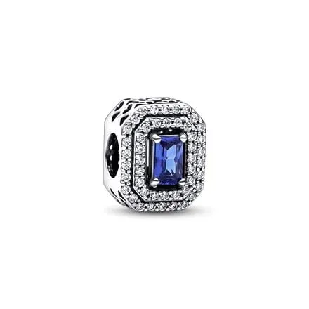 Ciondolo a forma di margherita con anello sovrapposto scintillante in argento, ideale per braccialetti originali e gioielli fai da te da donna._voghion.com