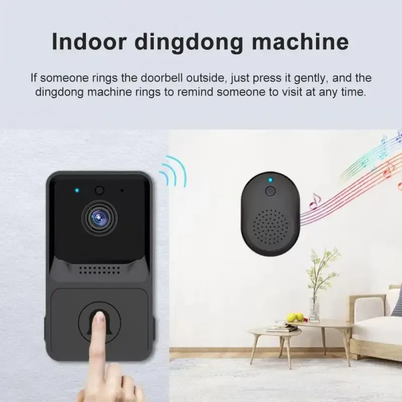 Doorbell Video Doorbell WiFi Outdoor Door bell Waterproof Battery Intercom Smart Home Wireless Door Phone Camera 2022