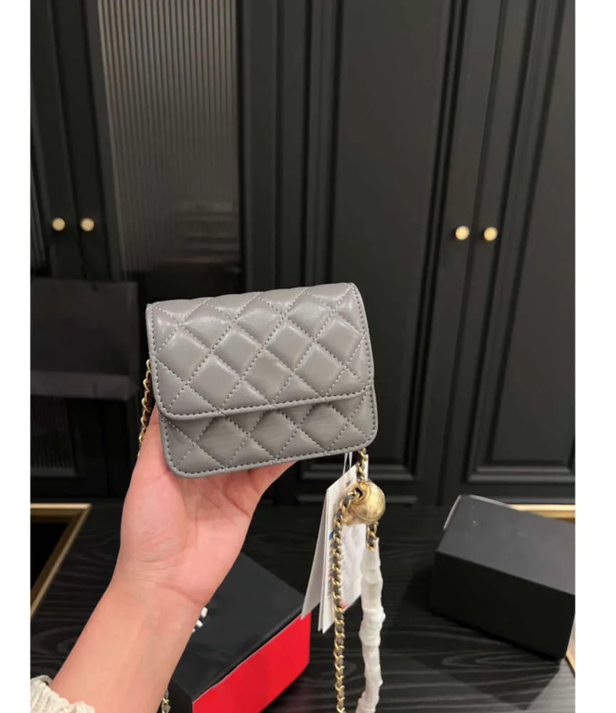 Vintage CC Designer Bags Women Mini Woc Shoulder With Gold Ball Cf Flap Purse Classic Small Tote Lady Black Handbags Quilted Crossbody Wallet Casual style