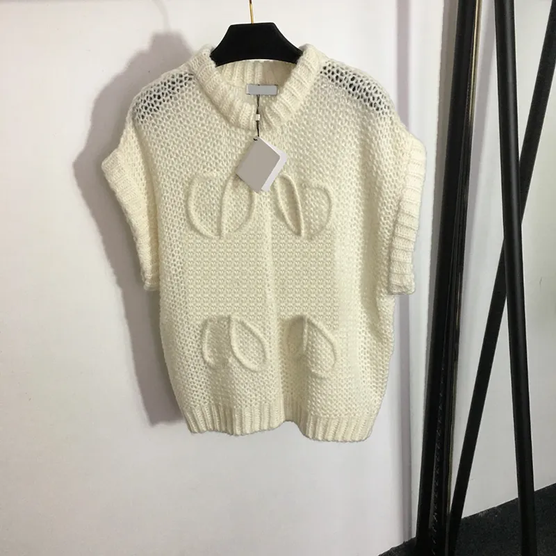 Dokum Jacquard Sweaters Hollow Designer Sweater Fashion Sweates Sweater Lüks Camis Üstleri Yün Gömlek