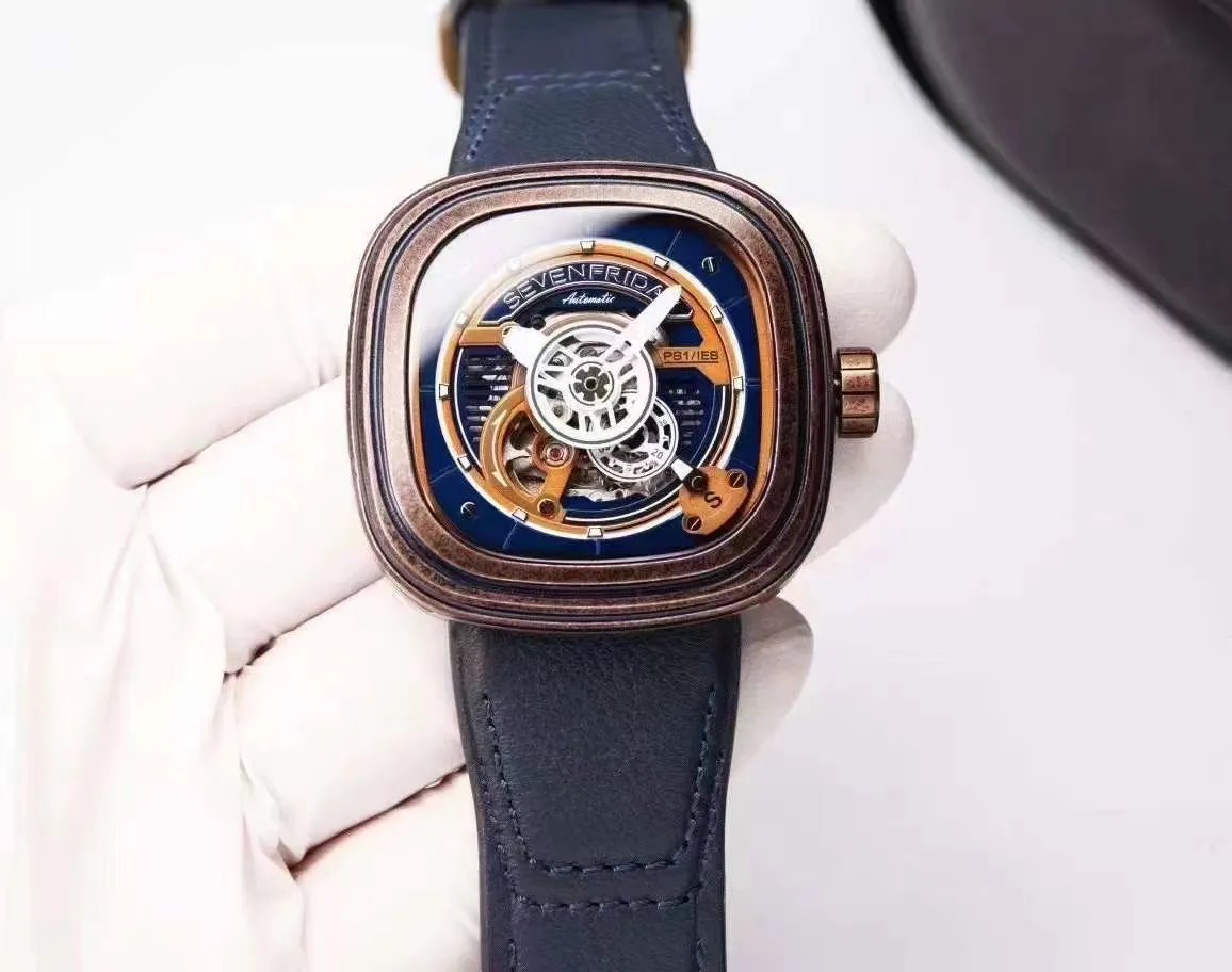 Лидер продаж 2024, новейшие модные часы SevenFriday, брендовые женские часы PS серии PS1/04, мужские автоматические механические часы, мужские часы с механизмом Miyota