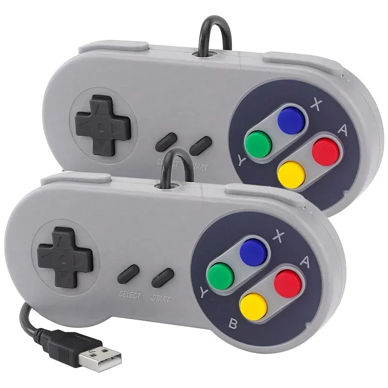 Gamepads 2PCS USB Gamepad Gaming Joystick SNES Game Controller Retro Gamepads for PC NESPi RetroPie Game Control for Raspberry Pi 4 B