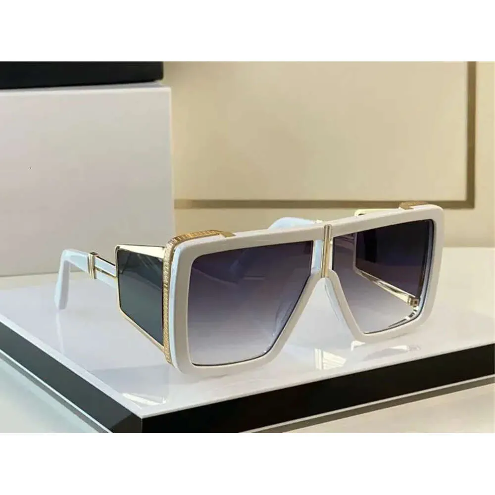 Kvinnor Eyewear Big Square Yellow Side Screen Design Overdimensionerad herrdesigner Solglasögon Olivier Rousteing Trends Perfekt toppkvalitet BPS-107B