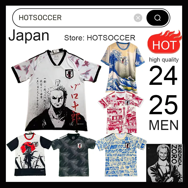 2024 Puchar japońskiej koszulki piłkarskiej kreskówka Isagi Atom Tsubasa Minino Hinata Doan Kubo Mitoma 24 25 Japońska mundury piłkarskie