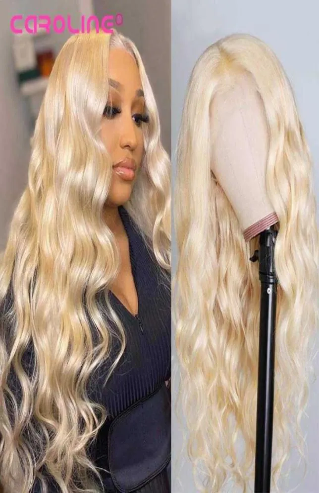 Spetsspår 613 Front Wig Body Wave 13x6 13x4 Blond HD Transparent frontal Human Hair for Women 100 Remy51776065795642