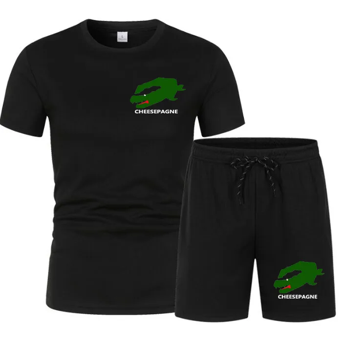 Survêtement imprimé pour hommes d'été survêtement Cool Sprinter survêtement décontracté costume d'entraînement de gymnastique ensemble de survêtement tendance