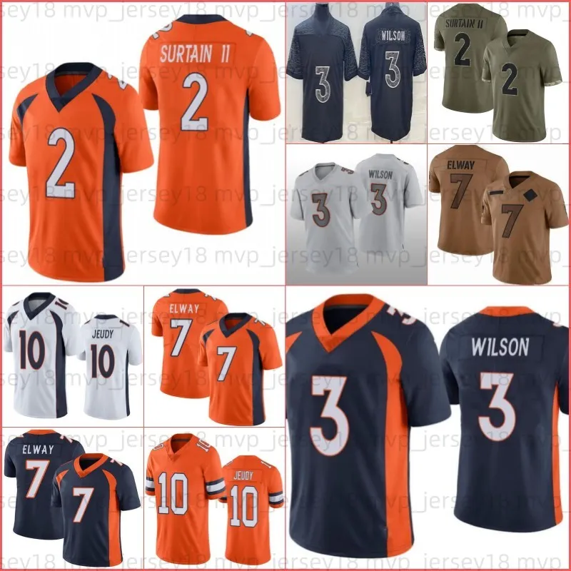 18 Peyton Manning Football Jersey Patrick Surtain II Javonte Williams Courtland Sutton Moss Marvin Mims Jr