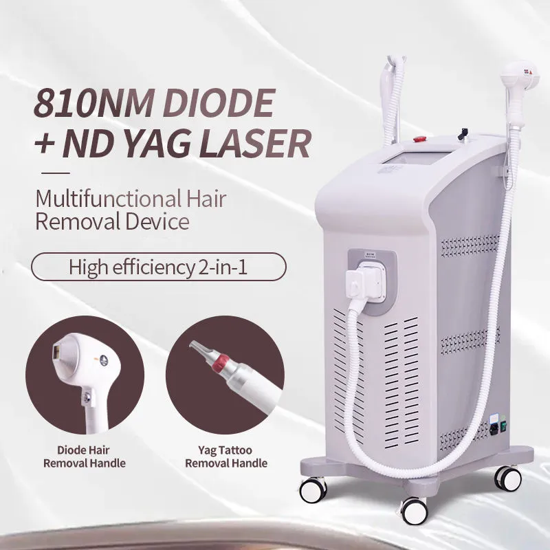 Hot Selling Permanent 808 Diode Laser Hair Ta bort Machine 2 I 1 Pico Laser Picosecond Tattoo Removal Machine