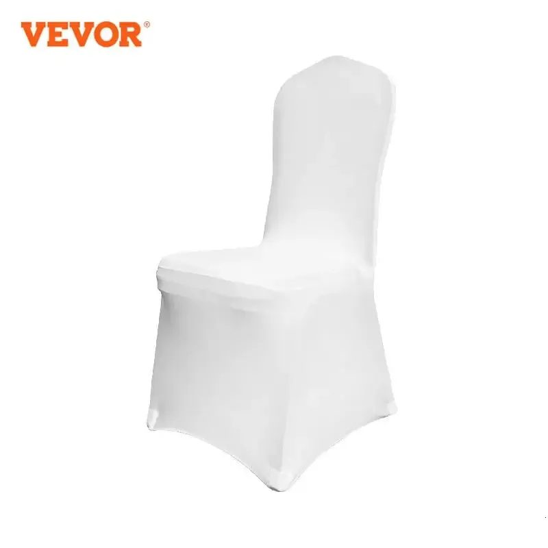 VEVOR 50 100Pcs Wedding Chair Covers Spandex Stretch Slipcover for Restaurant Banquet el Dining Party Universal Chair Cover 240228