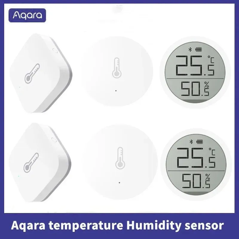 Control Aqara Mijia Qingping Temperature Humidity Sensor Smart Air Pressure Environment Control Zigbee Smart Home For Xiaomi APP Mi home