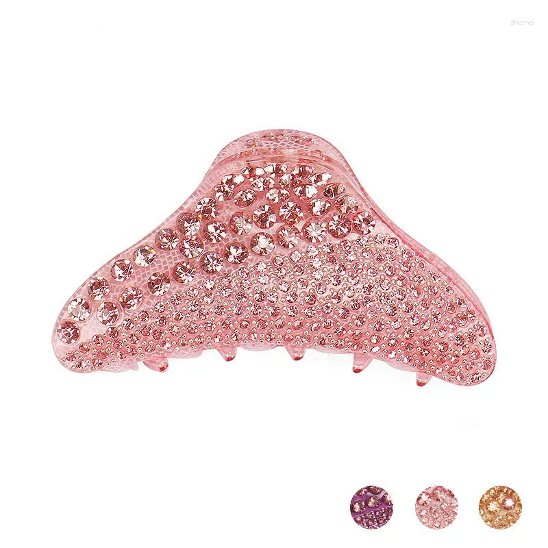 Hair Clips Spark Rhinestones Claw For Women Girls Luxury Accessory Ornament Jewelry Holder Business Travel