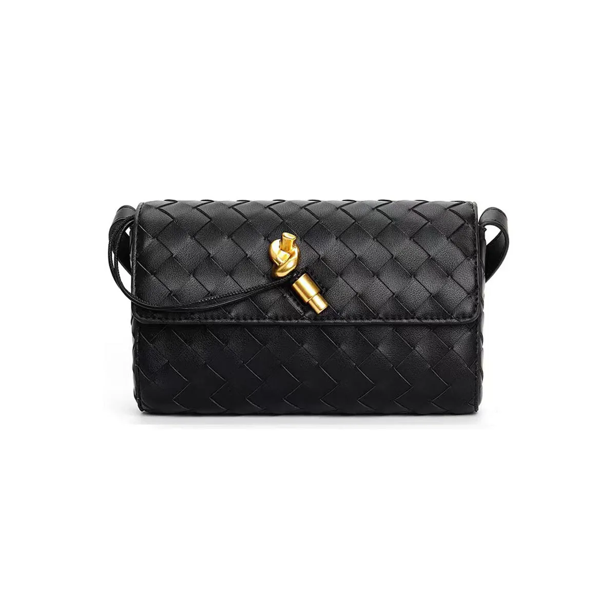 Geweven tassen Messenger Flap Baguette korte clutch Andiamo-handvat Gevlochten metalen gebreide schoudertas met handvat Botega Veneta-tas Vierkante gevlochten crossbodytassen Dames Dames