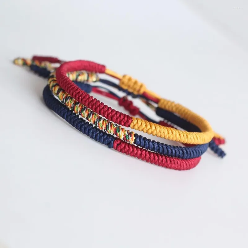 Braccialetti con ciondoli 2024 Multi Colore Buddista Lama Intrecciato Fortuna Braccialetto di Corda Per Uomo Donna Taglia Regolabile Gioielli Fatti A Mano Dropshiping