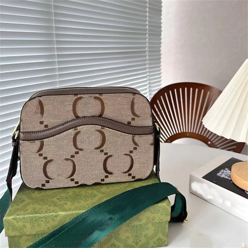 Designer homens câmera saco mulheres crossbody bolsa de luxo bolsa de couro genuíno mulher ombro mensageiro sacos vintage satchel alças de ombro de lona vermelha e verde