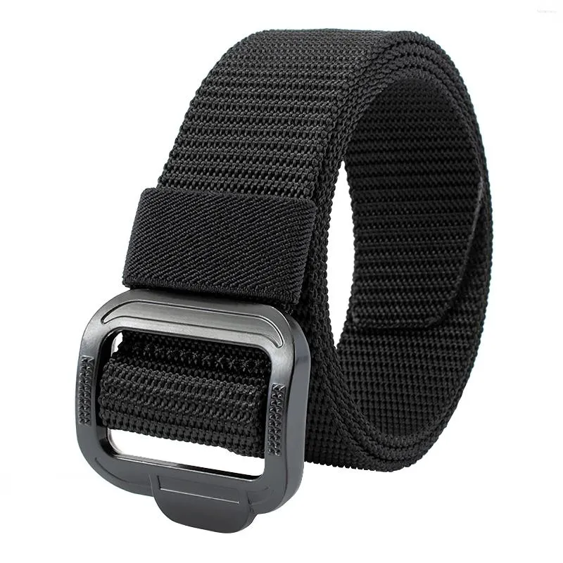 Belts Men Women Metal Buckle Multifunction Gifts Fashion Canvas Belt Apparel Accessories Waist Strap Waistband Adjustable Length Nylon