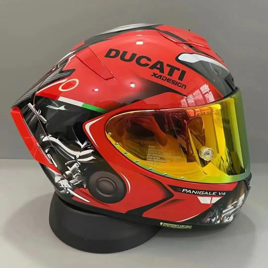 Shoei X14 X-Spirit III Panigale V4 Helmet Panigale Custom Racing Paint Full Face Motorcycle Helmet 240301