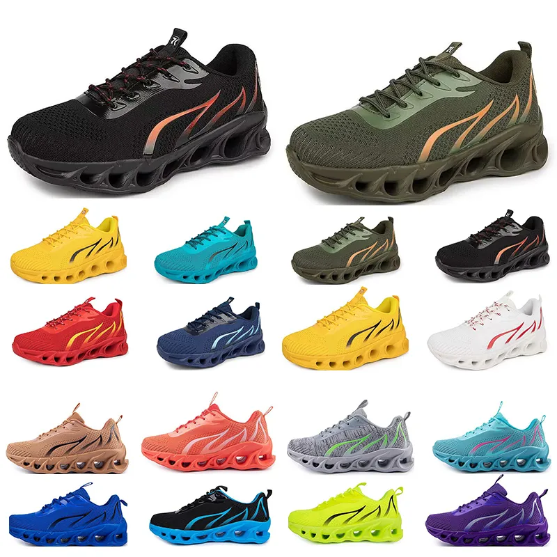 Zapatillas de correr GAI para hombre, mujer, negro, blanco, rojo, azul, amarillo, transpirables, cómodas, zapatillas deportivas para hombre, zapatillas deportivas 77