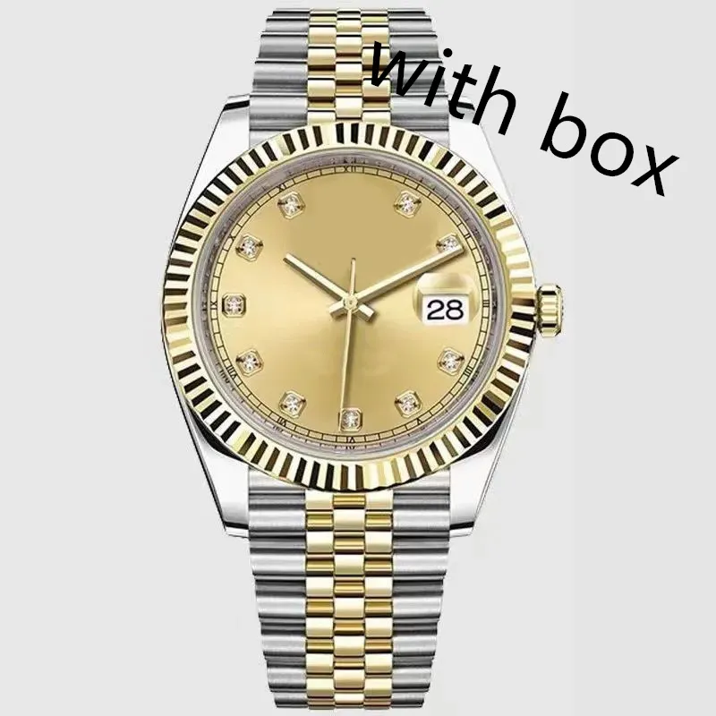 Luxusuhr mit Originalverpackung, goldene Uhr, hochwertige Uhr, 41 mm, Saphirglas, 2813-Uhrwerk, mechanische Automatik-Herrenuhren, Black Friday Shopping Day XB03 B4