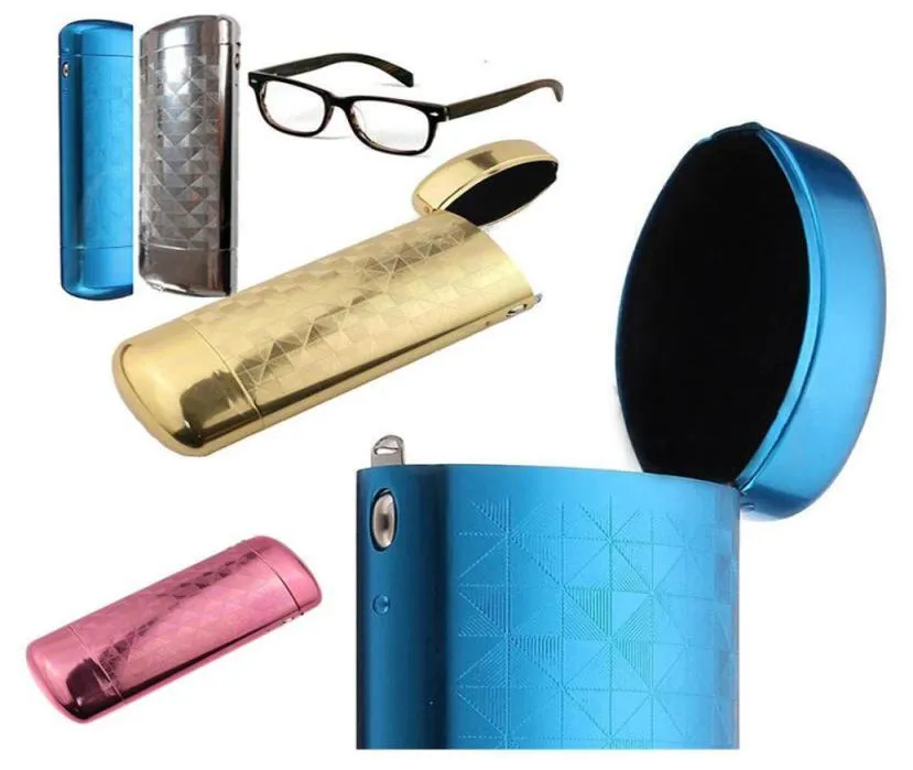 Nieuwe Mode Harde Metalen Aluminium Rooster Brillenkoker Capsule Flip Top Brillen Case Protector Voor Bril Opslag Tools9935100
