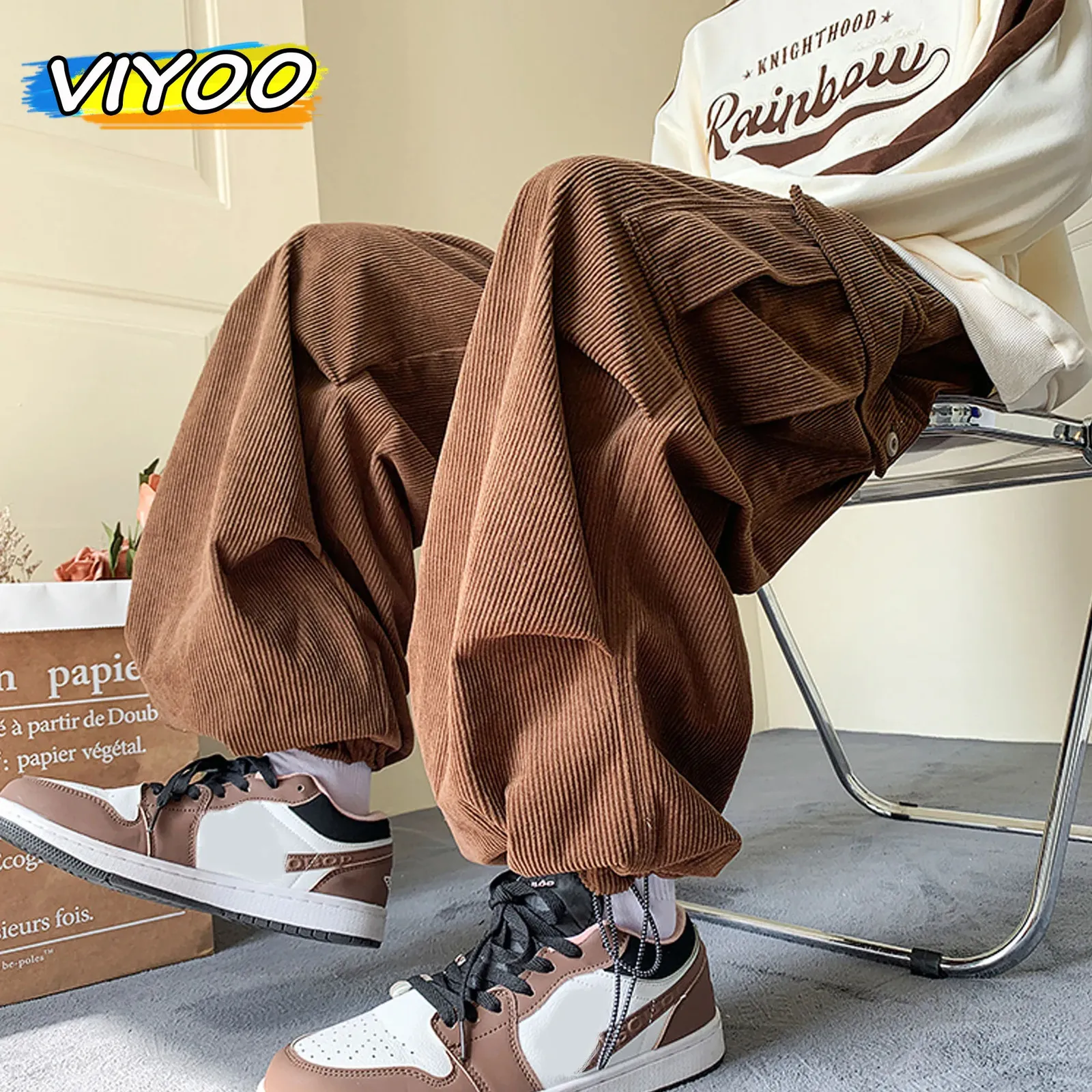 00s y2k ピグメント 加工 コーデュロイ フレアパンツ フェアリー 