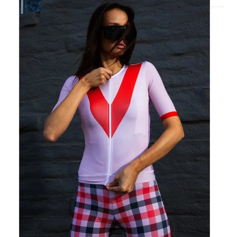 Zestawy wyścigowe UWIELBIAM BÓL KOBIETY JERSEY SET SET DOT MTB Rower Oddychający odzież Mujer Maillot Tops Ciclismo Team Koszulka BIB Suit Suit