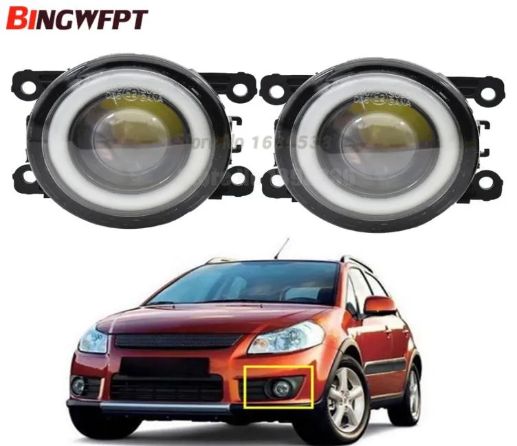 2PCSPAIR LEFTRIGHT Angel Eye Carstyling LAMPS LED LED LIDES لـ SUZUKI SX4 GRAND VITARA 2 ALTO 5 SWIFT 3 IGNIS 2 IMNY FJ 1991180174