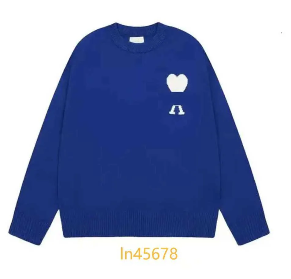 AMI Paris Oversized Sweater | Blue | FARFETCH CA