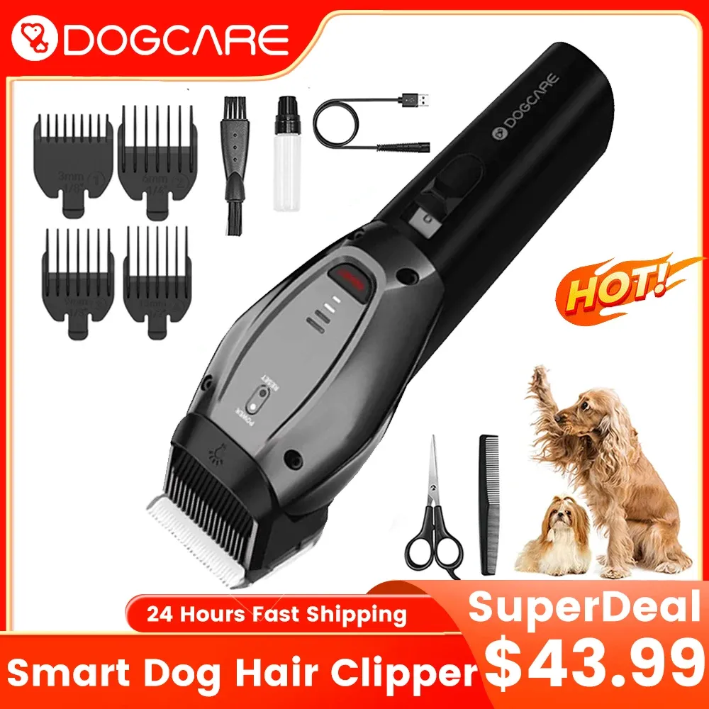 Trimmers Dogcare PC02 Chien Clipper Clain Professional Trimmer coupure machine Pet Pet Dog Teaming Équipement de cheveux Clipper pour animaux