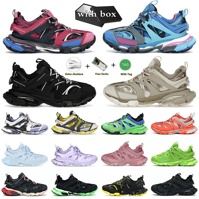 Z Box BEENCIAGA Track 3.0 Women Men Men Casual Buty Paris Transt Sense Belanciaga Burgundia Deconstruction Sneakers Whiderress Mejczyki Jogging Track33