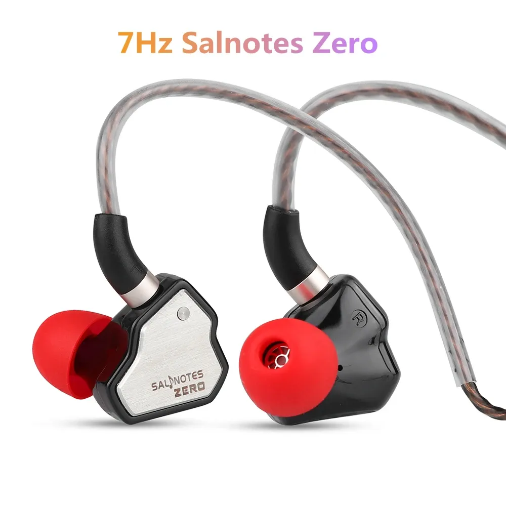 Écouteurs intra-auriculaires Salnotes Zero HiFi, 7Hz, pilote dynamique 10mm, IEM, diaphragme Composite en métal, aimant N52