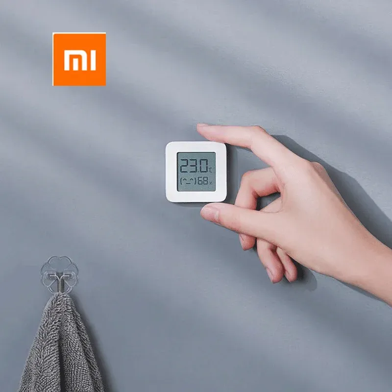 Controle Xiaomi Mijia Bluetooth -thermometer 2 Draadloze Smart LCD LCD Elektrische Digitale Hygrometer Mini Kamertemperatuur Vochtigheidsmeter Sensor