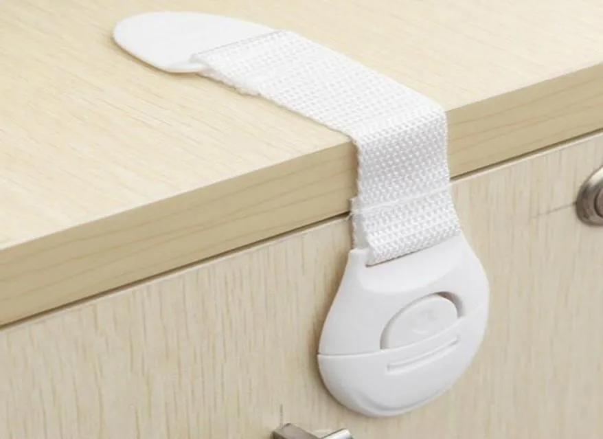 Baby Kids Safety Locks Lengthen Drawer Door Cabinet Cupboard Strap Safety Locks Plastic Children Protection Care Locks7062309