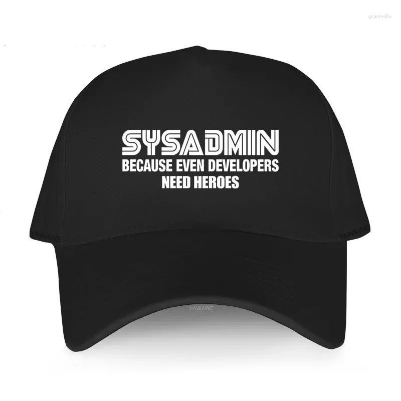 Caps Caps Cap Botton Sun Hatvisor unisex sysadmin programiści potrzebują bohaterów administrator linux maniak kod prezent regulowany kapelusz baseball