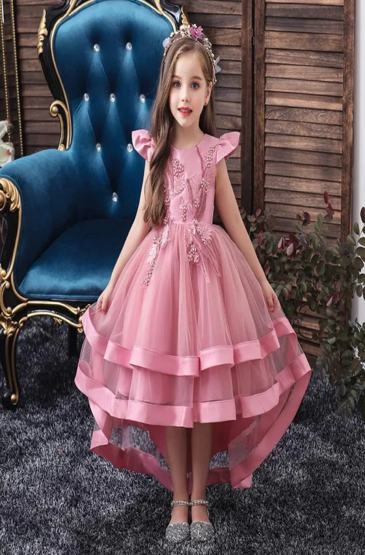 Kinderen Jurken Voor Meisjes Bloem Borduren Training Tutu Kinderkleding Elegent Girl039s Jurken Voor Kinderen Prinses Partij Custu9988034