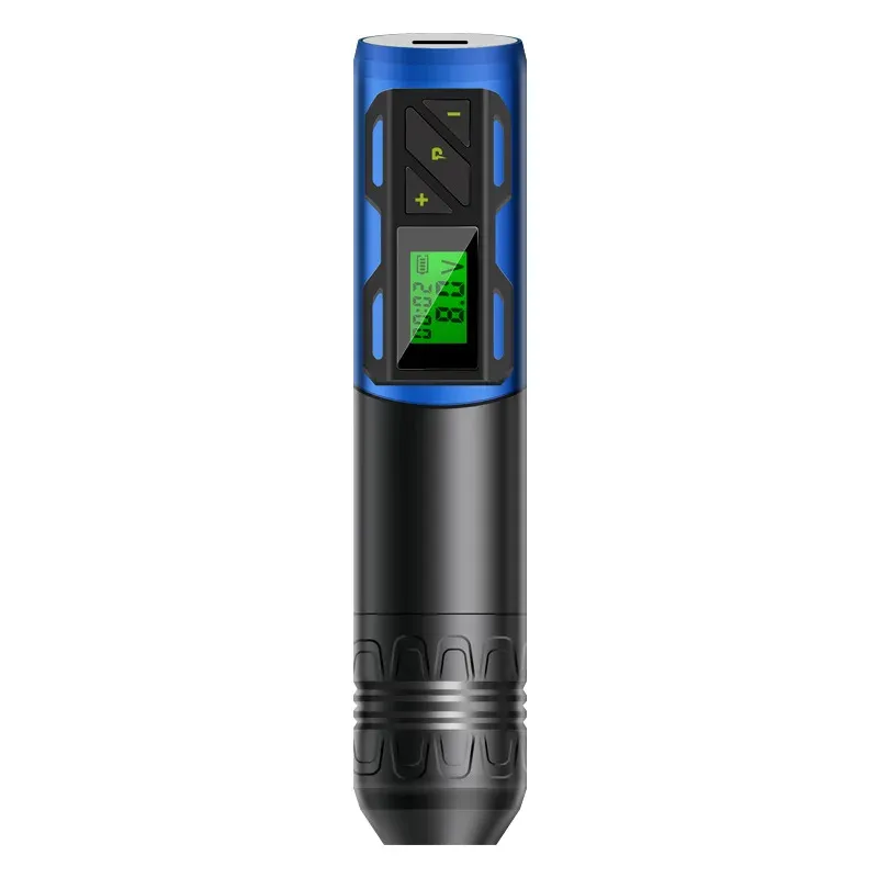 Kits Wireless Tattoo Machine Pen Krachtige Coreless Motor Charge Battery Digital LED -display voor artiestenlichaam
