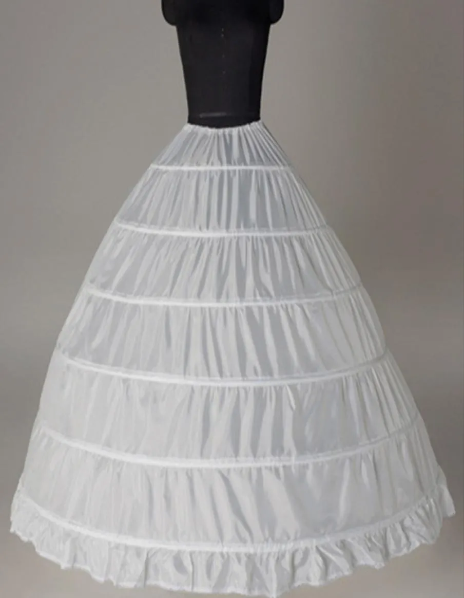 6 couches Net jupon robe de bal robe de mariée sirène une ligne Crinoline robe de soirée de bal jupons accessoires de mariage de mariée7048487