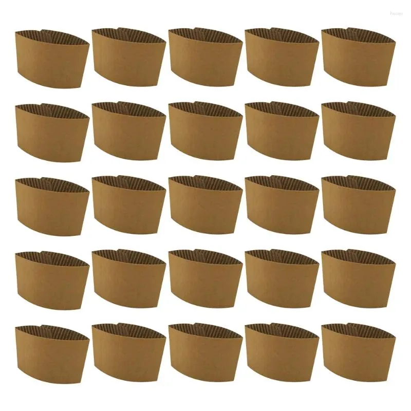 Wegwerpbekers Rietjes 25 stuks Hittebestendige bekermouwen Handige draagbare koffiedrank