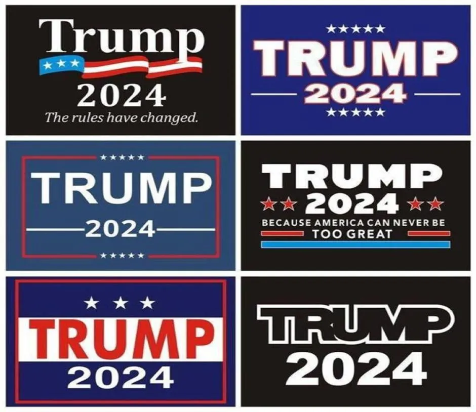 2024 Trump Autostickers 2024 Amerikaanse presidentiële campagne Trump Sticker 14821CM PVC Tags Trump 2024 Bumpersticker Auto Decor CPA32851724105