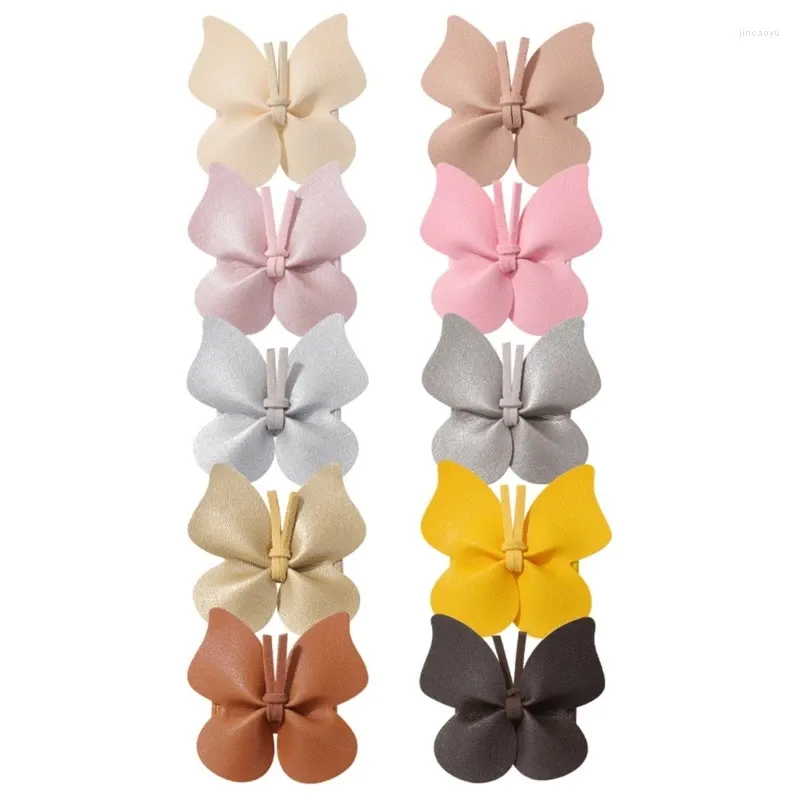 Hair Accessories Butterfly Clips Hairpin For Girls Infant Headwear Hairclip Barrettes 10Pcs W3JF