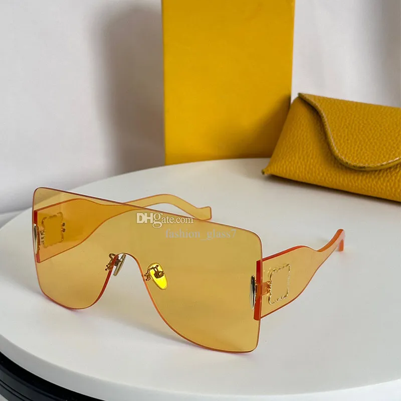Sunglasses Frameless UV400 Stylish Retro Women Men Pool Beach Drive Amazon.com: Large Frame Oval Men And Women Outdoor Vacation  main image 2