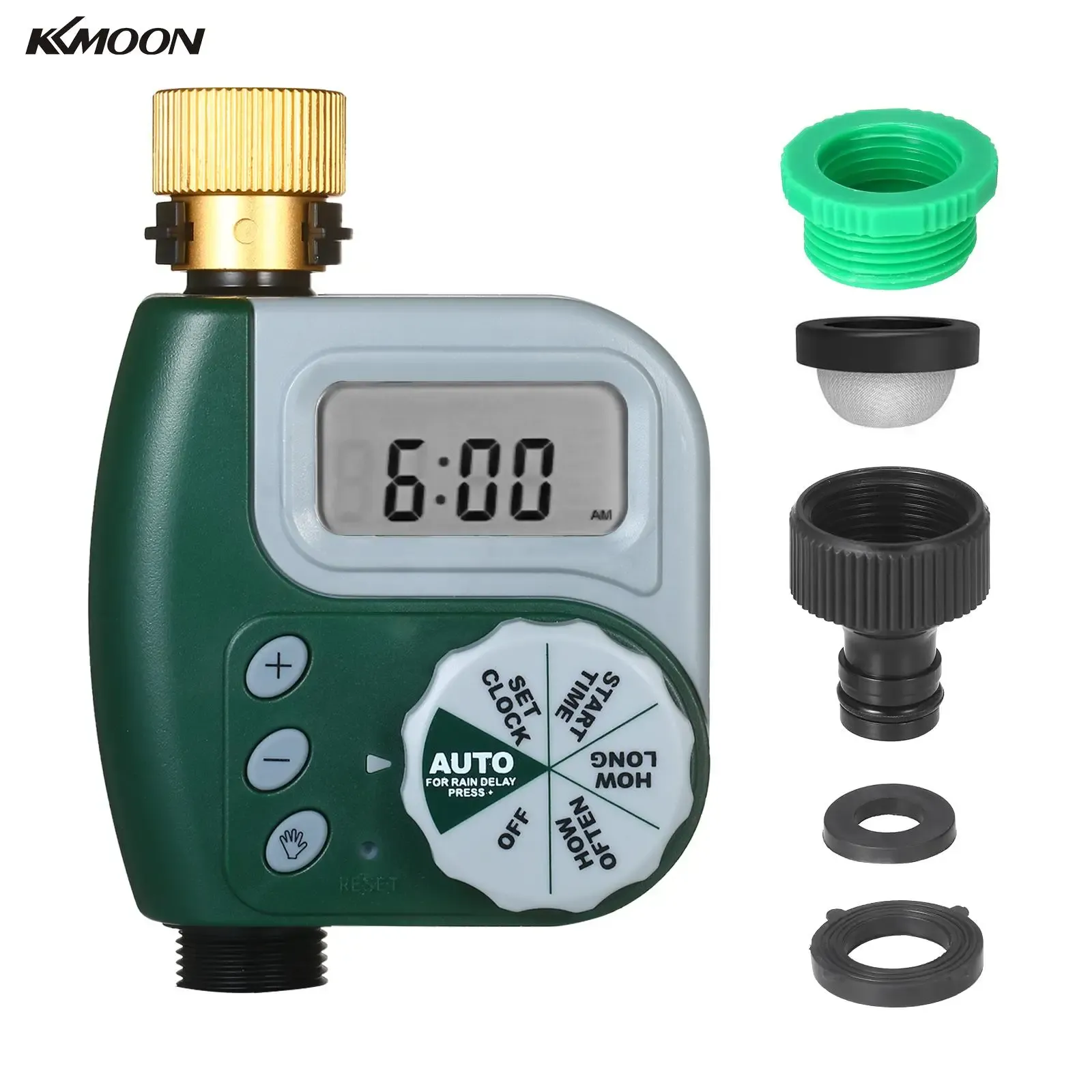 Kits Digital Programmable Water Timer Automatic Irrigation Controller Garden Lawn Faucet Hose Timer with Stainless Steel Filter