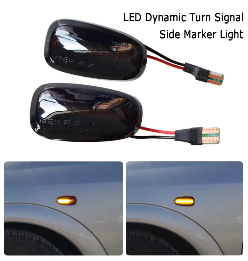 2PCS LED LED Dyn​​amic Turn Signal Light Side Fender Marker Lamp for Opel Zafira A 19992005 for Opel Astra G 199820096098161