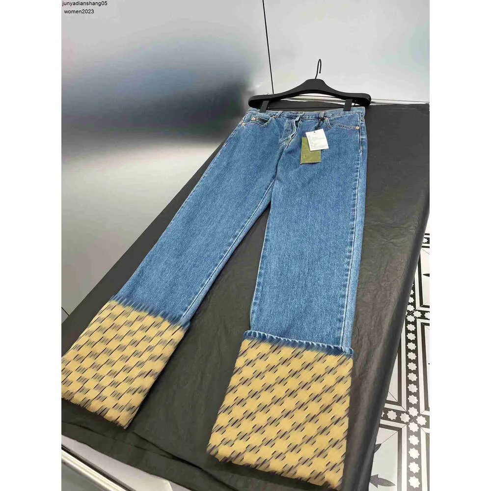 Designer Donna Jeans Marchio Abbigliamento Pantaloni da donna Lettere di moda Flangiatura Jeans di alta qualità Nov27