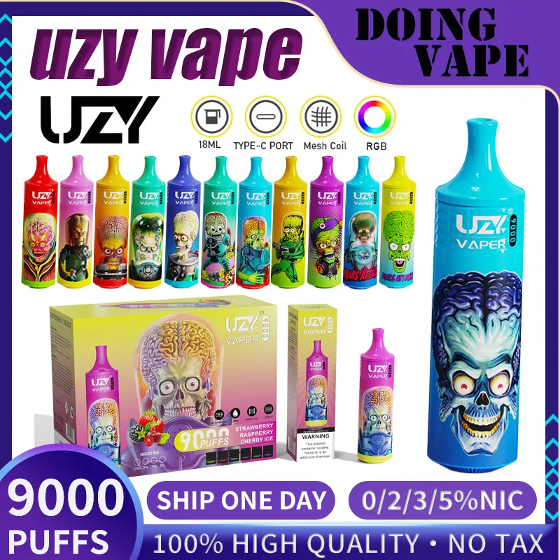 Puff 9k Original 9000 Puff UZY Vaper 9000 Одноразовые Электронные ...