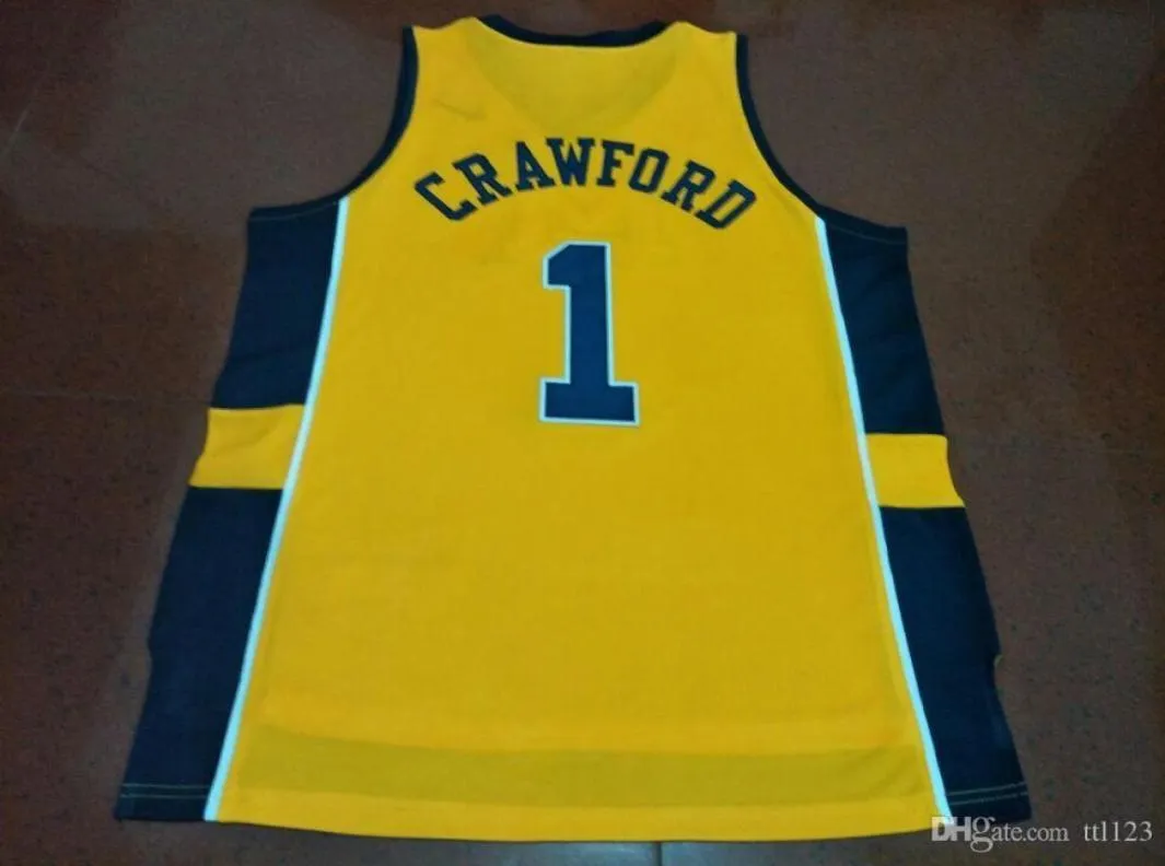 Goedkope heren 1 Jamal Crawford Michigan Wolverines College jersey maat S4XL of aangepaste naam of nummer jersey5252657